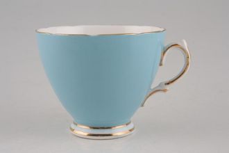 Colclough Harlequin - Medium Blue Teacup shape H - wavy rim 3 3/8" x 2 7/8"