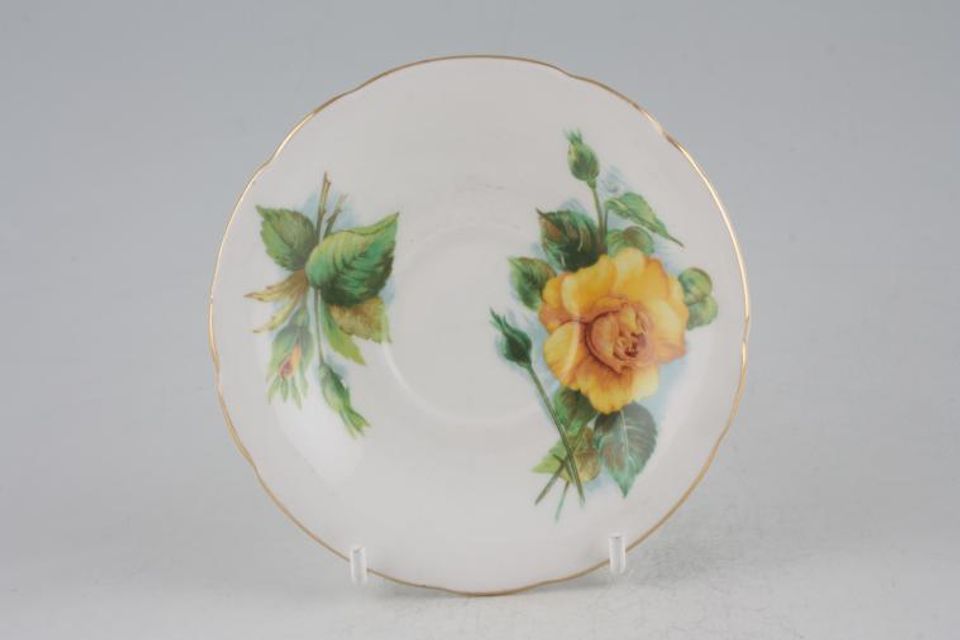 Paragon Harry Wheatcroft Roses - Mms Ch Sauvage Coffee Saucer Mms Ch Sauvage 4 3/4"