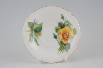 Sell Paragon Harry Wheatcroft Roses - Mms Ch Sauvage Coffee Saucer Mms Ch Sauvage - Black Backstamp 4 3/4"