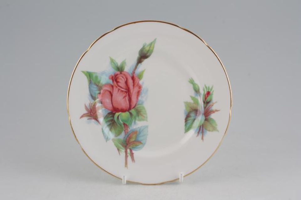 Paragon Harry Wheatcroft Roses - Rendezvous Tea / Side Plate 6 1/8"