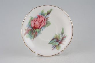 Paragon Harry Wheatcroft Roses - Rendezvous Coffee Saucer Fluted 4 3/4"