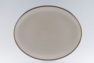 Denby Smokestone Oval Platter 14 1/4"