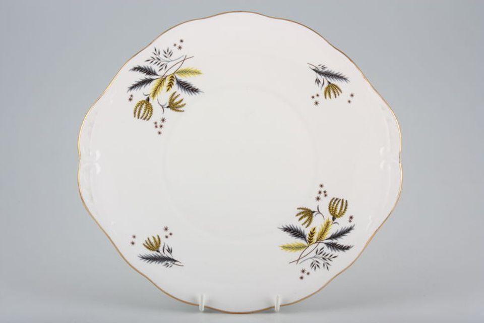 Colclough Stardust - 6791 Cake Plate round 10"