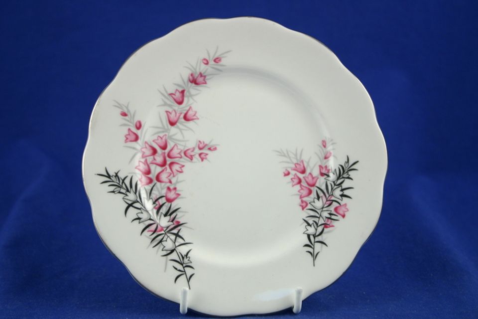 Royal Albert Pixie Pink Tea / Side Plate scalloped edge 6 1/4"