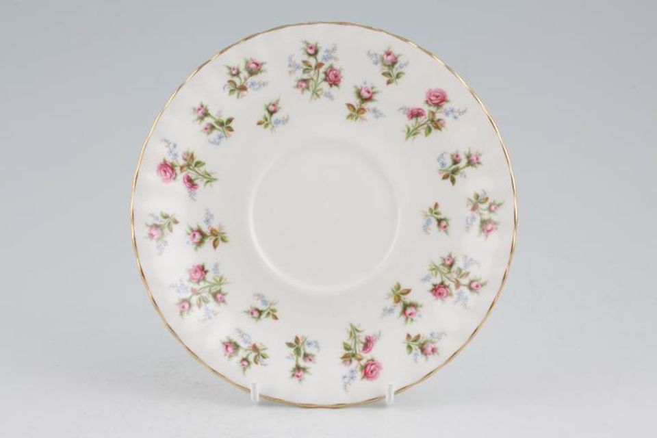 Royal Albert Winsome - Pink+Green Soup Cup Saucer 6 1/4"
