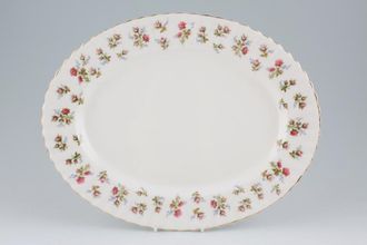 Royal Albert Winsome - Pink+Green Oval Platter 13"