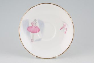 Royal Stafford Ballet Tea Saucer Pink 5 5/8"