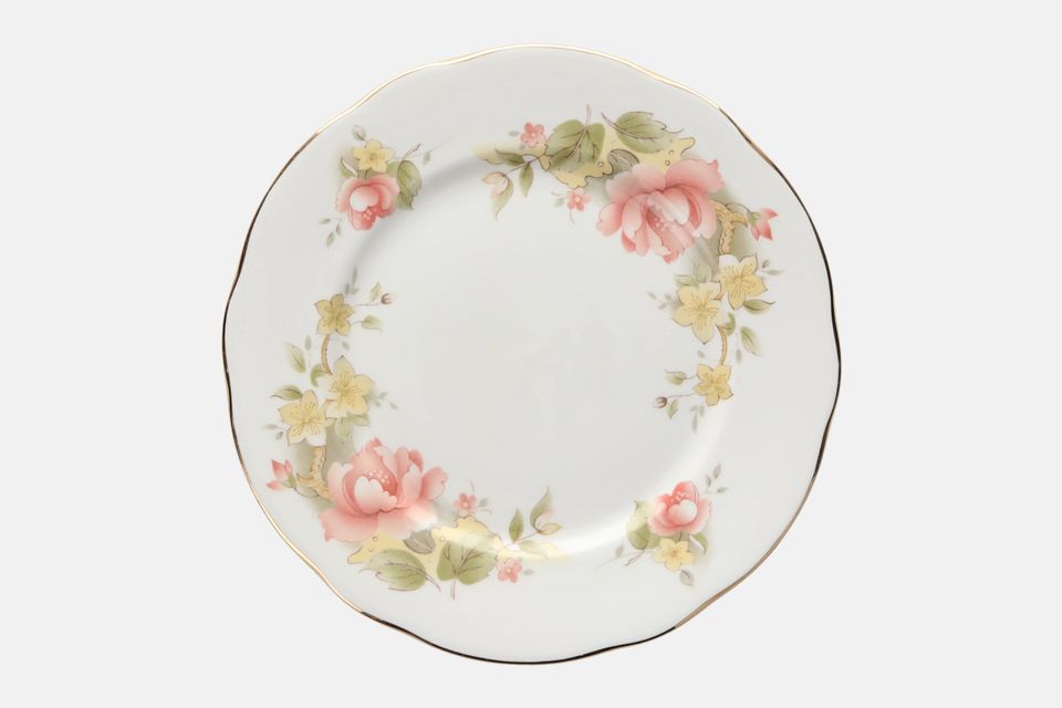 Duchess Peach Rose Salad/Dessert Plate 8 1/4"