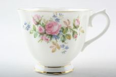 Royal Albert Moss Rose Teacup Bell Shape, 2 Gold Lines on Foot 3 1/4" x 2 3/4" thumb 1