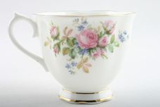 Royal Albert Moss Rose Teacup Bell Shape, 2 Gold Lines on Foot 3 1/4" x 2 3/4" thumb 2