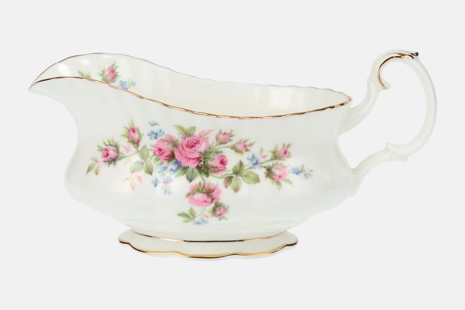 Royal Albert Moss Rose Sauce Boat May not have flowers inside