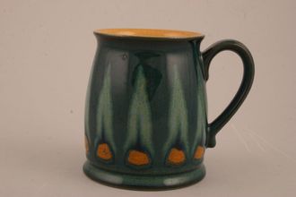 Denby Flame Mugs Mug Tudor - Green outer - orange inner 3" x 4"