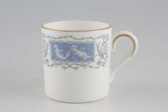 Coalport Revelry - Blue Coffee/Espresso Can No Inner Gold Band | Rounded Handle 2 1/4" x 2 1/4"