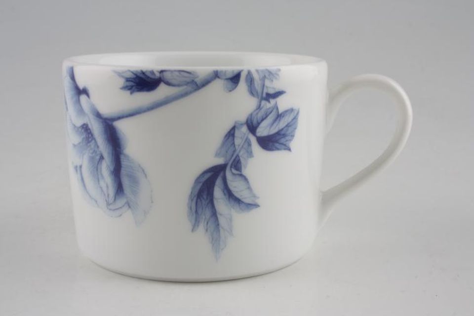 Royal Worcester Peony - Blue Teacup straight sided 3 3/8" x 2 1/2"