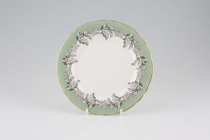 Aynsley Oak Leaf - Green + Gold Tea / Side Plate