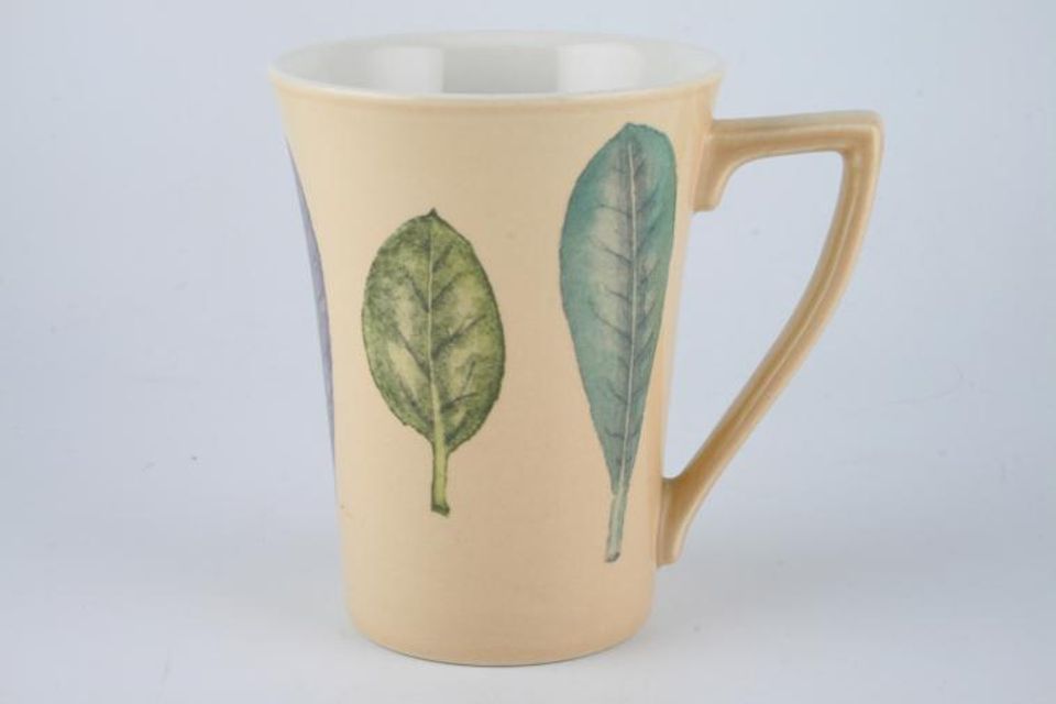 Portmeirion Seasons Collection - Leaves Mug Cream, Large leaves 3 1/2" x 4 1/2"