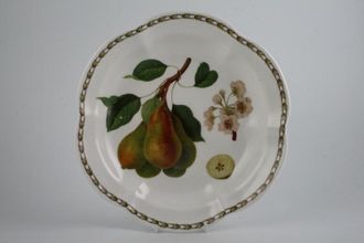 Queens Hookers Fruit Serving Dish shaped wavy edge, shallow 9 3/4" x 1 3/4"
