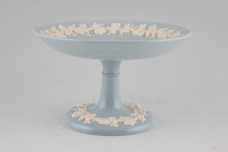 Sell Wedgwood Queen's Ware - White Vine on Blue - Plain Edge Comport 6 1/4" x 3 3/4"