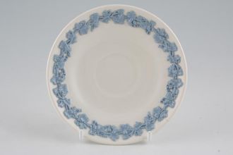 Sell Wedgwood Queen's Ware - Blue Vine on White - Plain Edge Coffee Saucer 4 3/4"