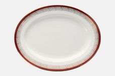 Royal Grafton Majestic - Red Oval Platter 13 1/4" thumb 1
