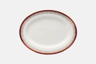 Royal Grafton Majestic - Red Oval Platter 13 1/4"
