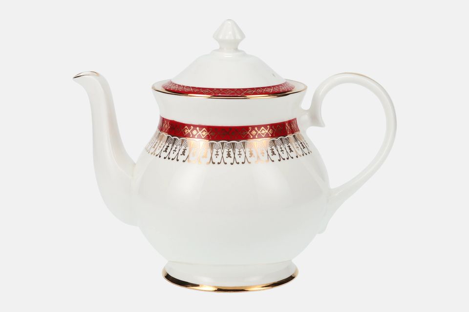 Royal Grafton Majestic - Red Teapot Rounded body 1 3/4pt