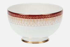 Royal Grafton Majestic - Red Sugar Bowl - Open (Tea) Round with foot 4 1/2" thumb 1