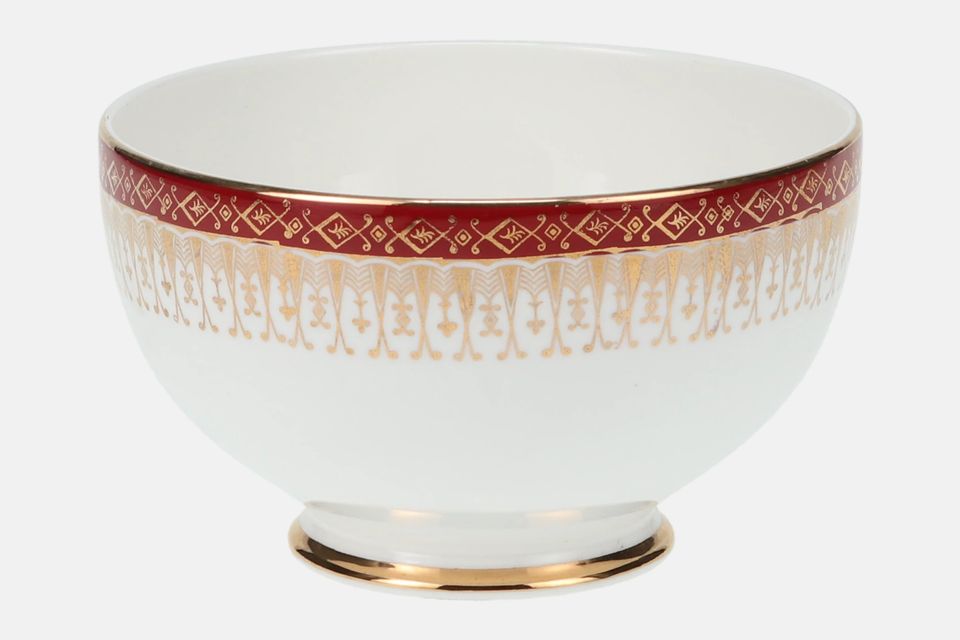 Royal Grafton Majestic - Red Sugar Bowl - Open (Tea) Round with foot 4 1/2"