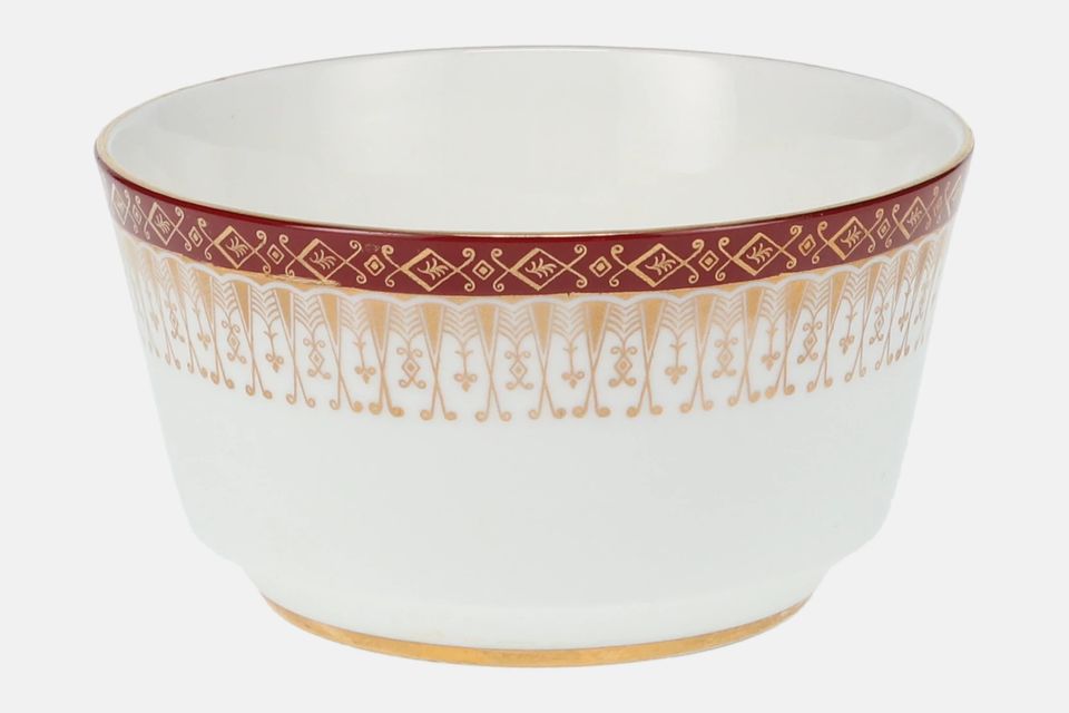Royal Grafton Majestic - Red Sugar Bowl - Open (Tea) Round with sloping sides 4 1/4" x 2 3/8"