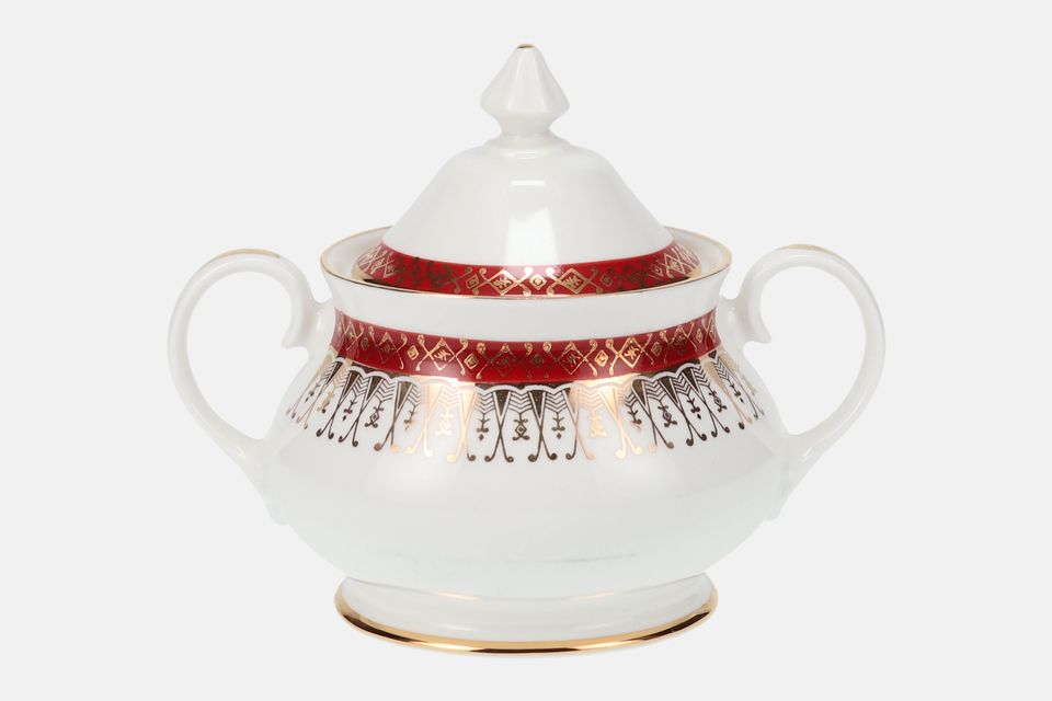 Royal Grafton Majestic - Red Sugar Bowl - Lidded (Tea)