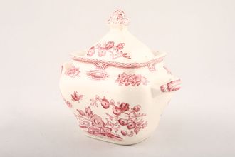 Masons Manchu - Pink Sugar Bowl - Lidded (Coffee)