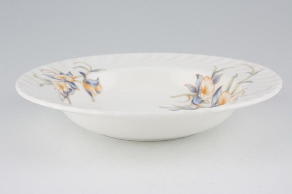 Aynsley Just Orchids Rimmed Bowl 8"
