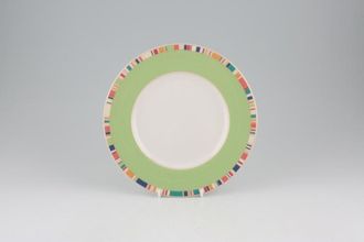 Royal Doulton Carnival - T.C.1299 Salad/Dessert Plate Green Rim 8"
