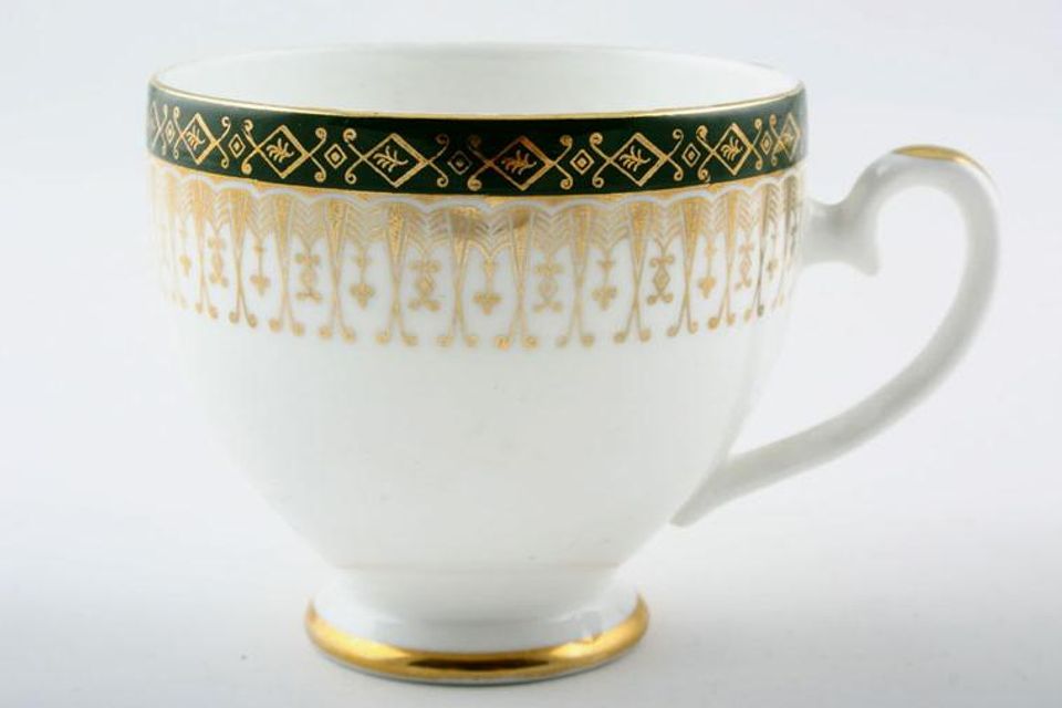 Royal Grafton Majestic - Green Coffee Cup Small Bell Shape. Height may vary slightly. 2 7/8" x 2 5/8"