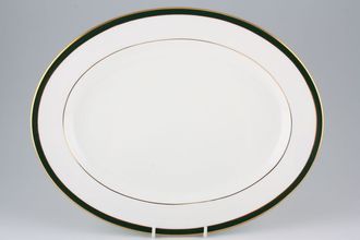 Sell Royal Grafton Warwick - green Oval Platter 13 3/8"
