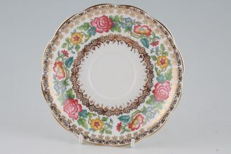 Royal Standard Indian Summer - Gold Edge and Gold Lace Trim Tea Saucer 5 3/4"