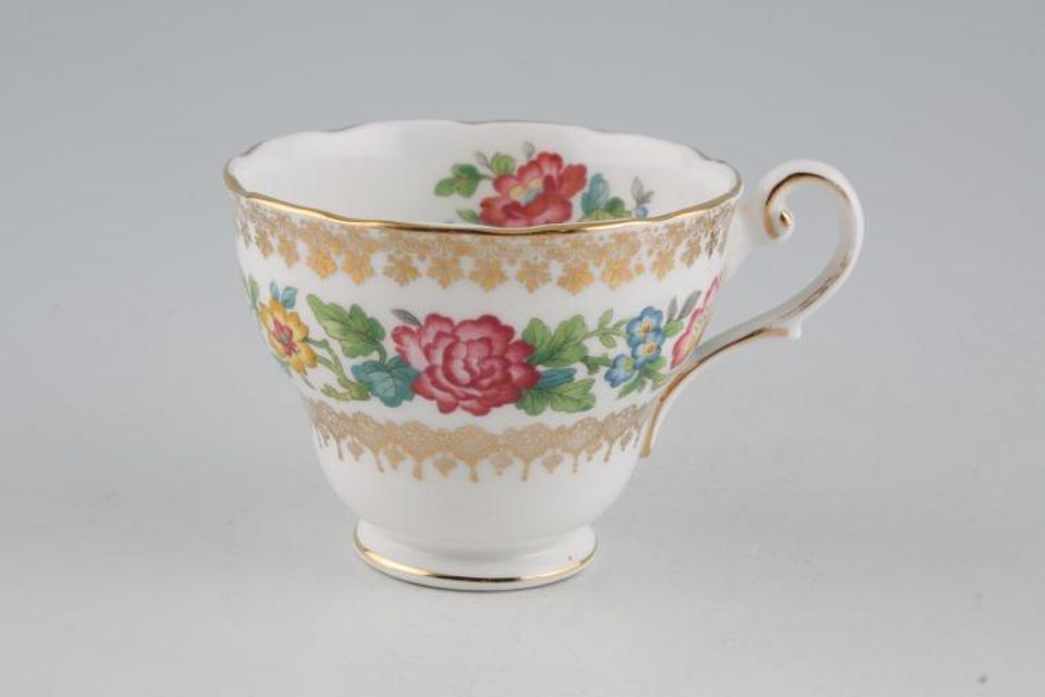 Royal Standard Indian Summer - Gold Edge and Gold Lace Trim Teacup 3 1/2" x 2 5/8"