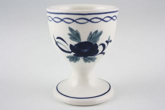 Adams Baltic Egg Cup Footed - Blue Line on Foot 1 7/8" x 2 1/2"