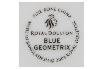 Sell Royal Doulton Geometrix Dinner Plate Blue Geometrix Backstamp 10 1/2"