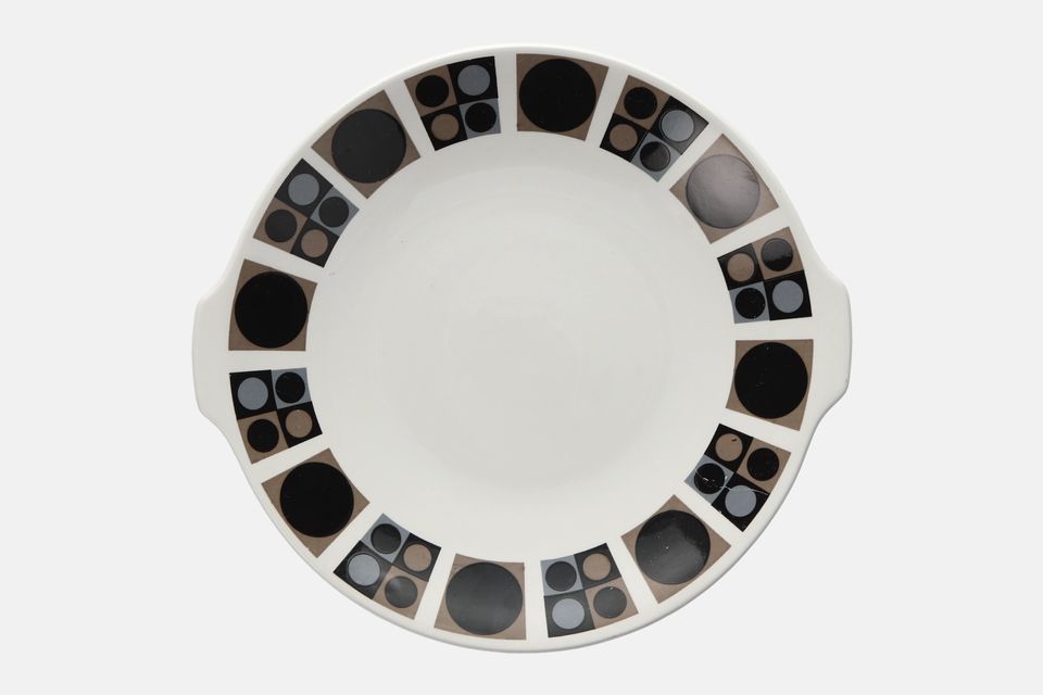 Midwinter Focus Cake Plate Round, Eared 10 3/8"