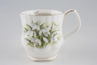 Sell Royal Albert Flower of the Month Series - Montrose Shape Mug January - Snowdrops 3 1/4" x 3 1/4"