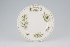 Royal Albert Flower of the Month Series - Montrose Shape Salad/Dessert Plate January - Snowdrops 8" thumb 1