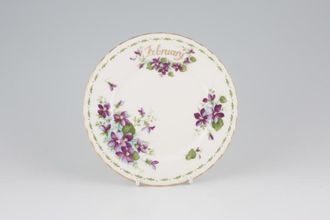 Royal Albert Flower of the Month Series - Montrose Shape Tea / Side Plate February - Violets 6 1/4"