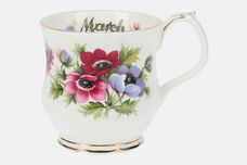 Royal Albert Flower of the Month Series - Montrose Shape Mug March - Anemones 3 1/4" x 3 1/4" thumb 1