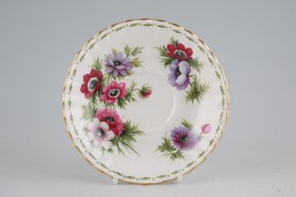 Sell Royal Albert Flower of the Month Series - Montrose Shape Tea Saucer March - Anemones 5 1/2"