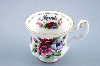 Sell Royal Albert Flower of the Month Series - Montrose Shape Coffee Cup March - Anemones 2 7/8" x 2 5/8"