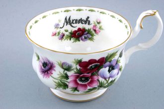 Sell Royal Albert Flower of the Month Series - Montrose Shape Breakfast Cup March - Anemones 4 1/4" x 2 3/4"
