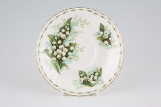 Sell Royal Albert Flower of the Month Series - Montrose Shape Tea Saucer May - Lily of the Valley 5 1/2"