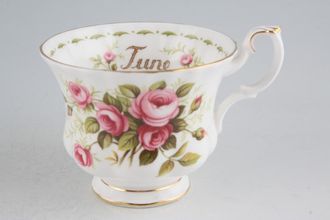 Sell Royal Albert Flower of the Month Series - Montrose Shape Teacup June - Roses 3 1/2" x 2 3/4"