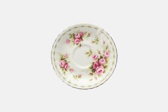 Royal Albert Flower of the Month Series - Montrose Shape Coffee Saucer June - Roses 4 3/4"
